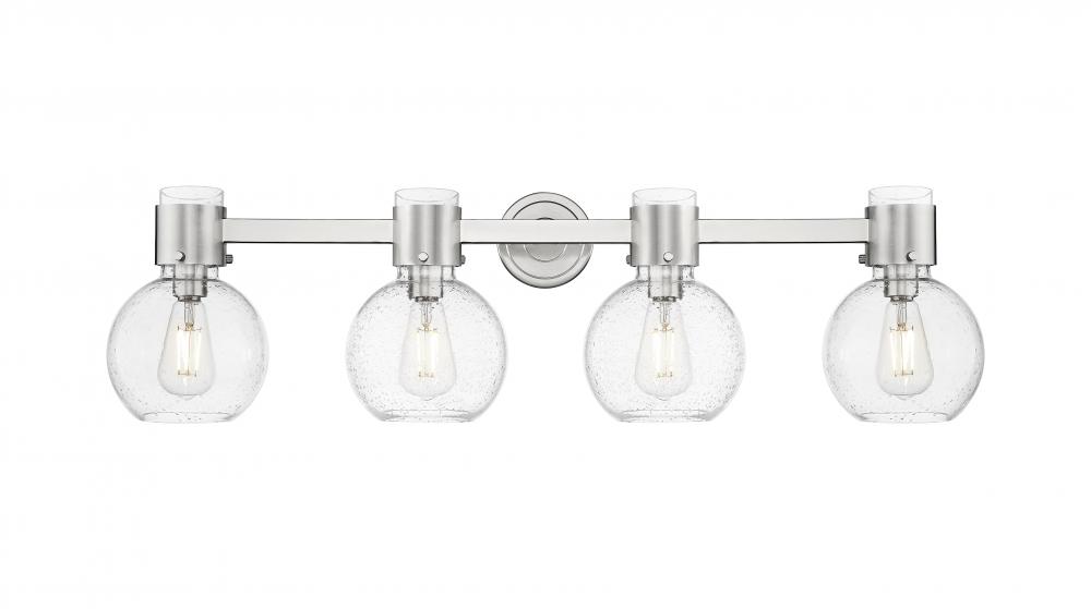 Lawton Sphere - 4 Light - 27 inch - Brushed Satin Nickel - Bath Vanity Light