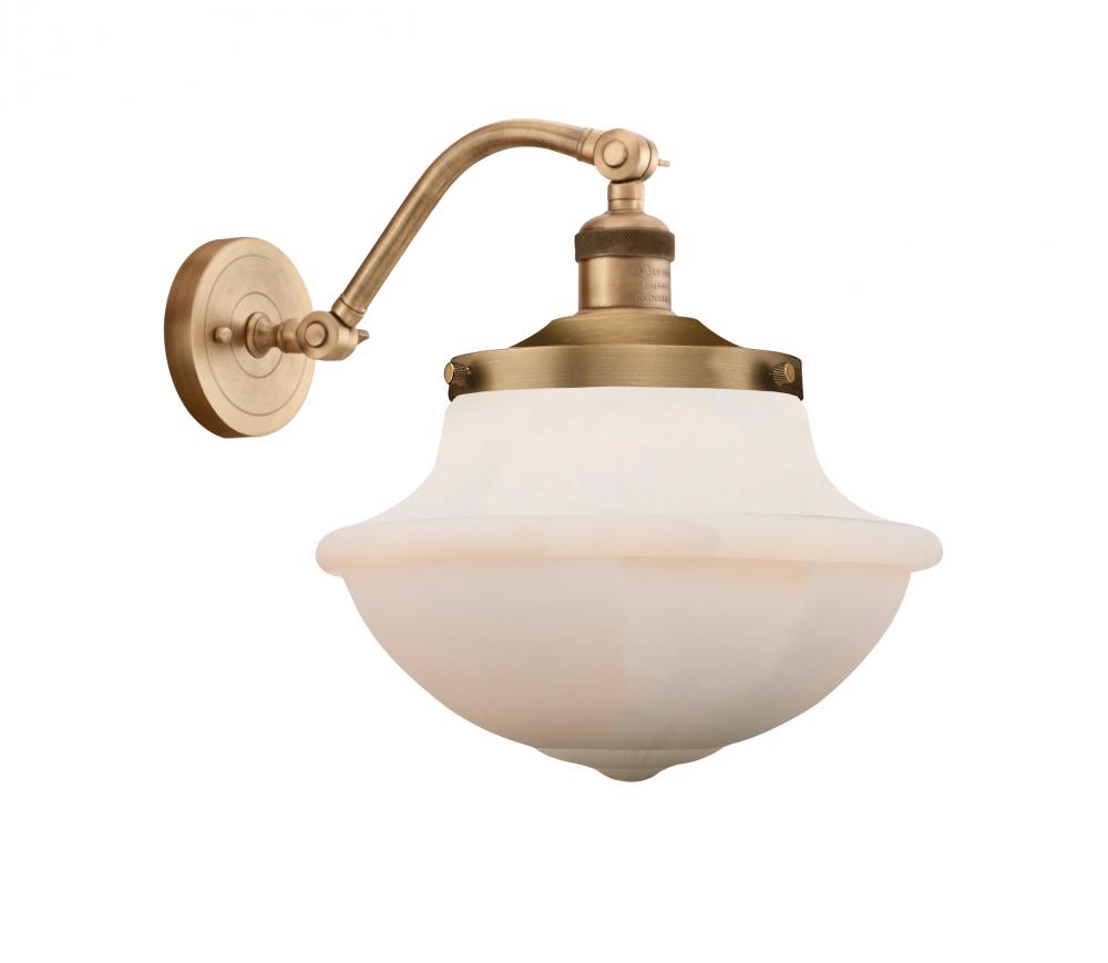 Oxford - 1 Light - 8 inch - Brushed Brass - Adjustable Sconce