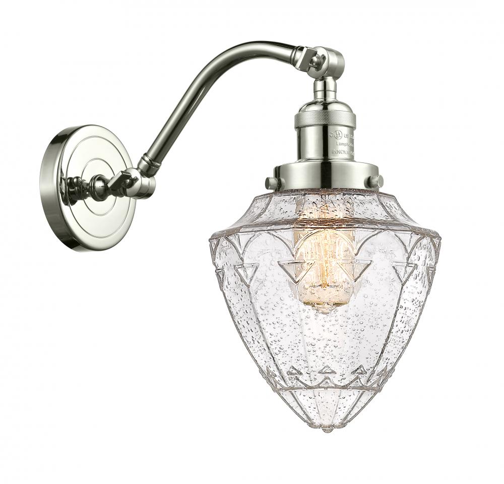 Bullet - 1 Light - 7 inch - Polished Nickel - Adjustable Sconce