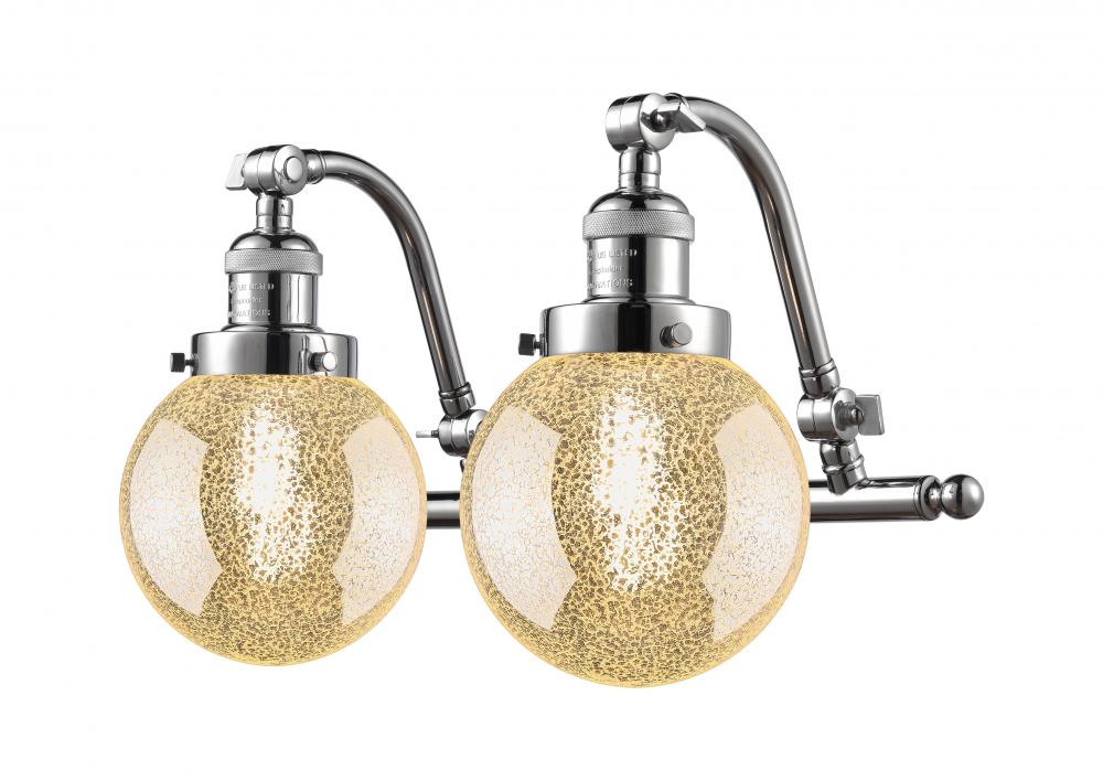 Beacon - 2 Light - 16 inch - Polished Chrome - Adjustable Bath Vanity Light