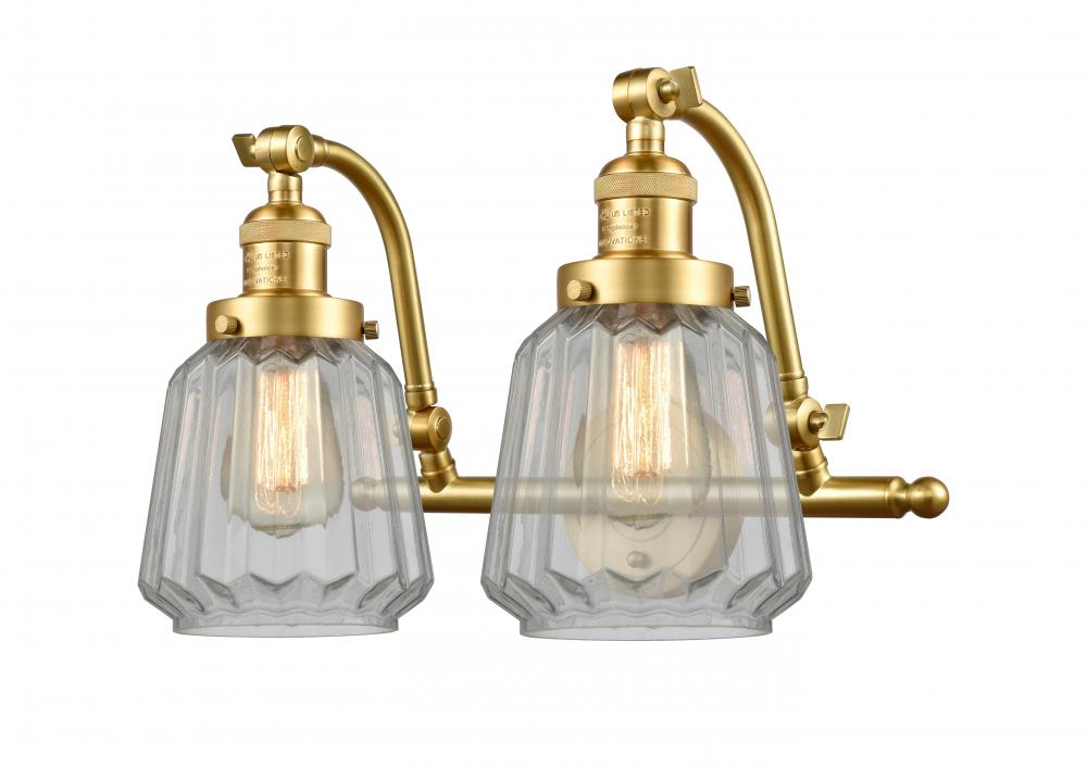 Chatham - 2 Light - 18 inch - Satin Gold - Adjustable Bath Vanity Light