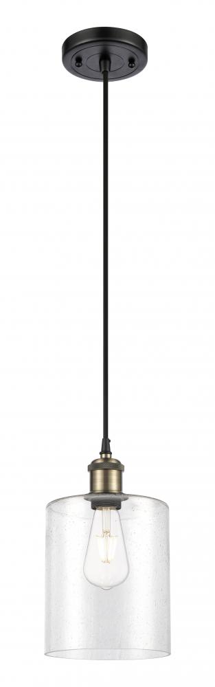 Paladin - 1 Light - 7 inch - Black Antique Brass - Cord hung - Mini Pendant