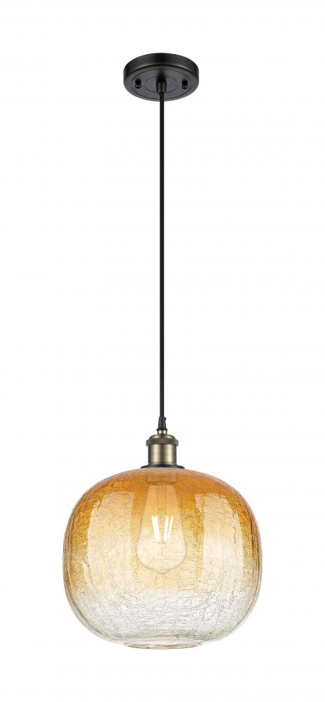 Brookhaven Sphere - 1 Light - 11 inch - Black Antique Brass - Cord hung - Mini Pendant