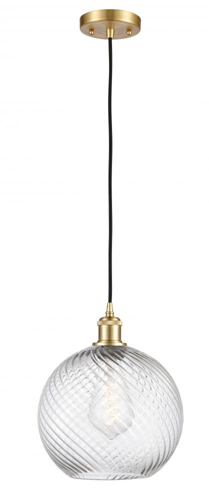 Large Twisted Swirl 1 Light Mini Pendant