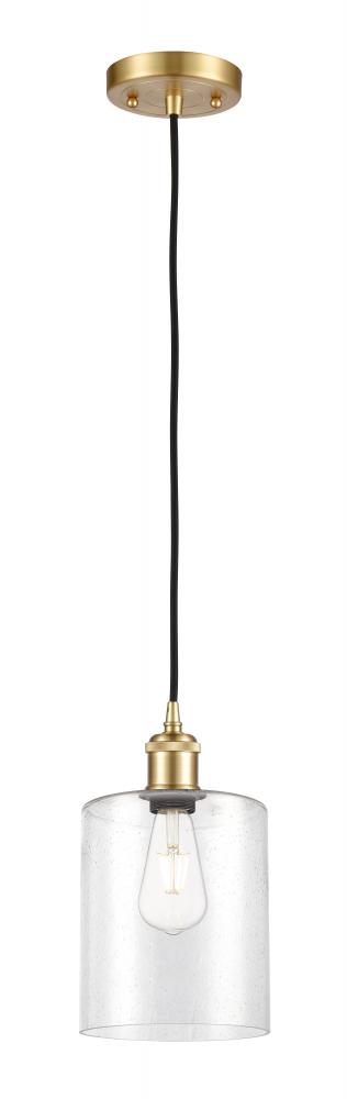 Paladin - 1 Light - 7 inch - Satin Gold - Cord hung - Mini Pendant