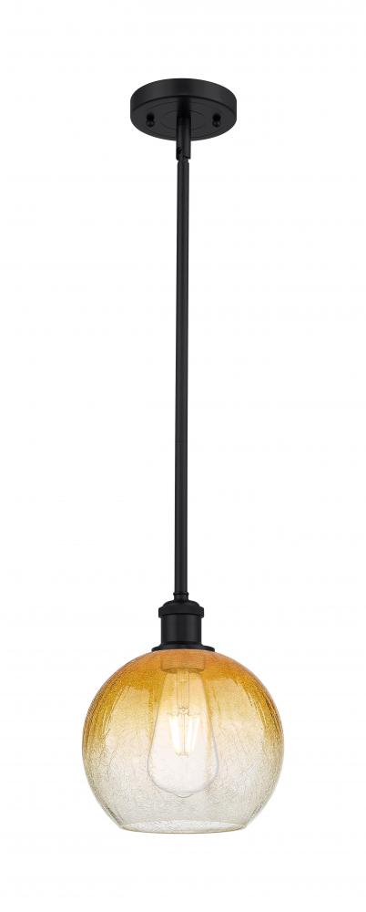 Brookhaven Globe - 1 Light - 8 inch - Matte Black - Stem hung - Mini Pendant