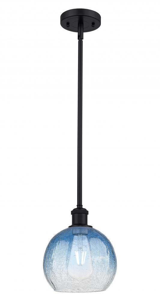 Brookhaven Globe - 1 Light - 8 inch - Matte Black - Stem hung - Mini Pendant