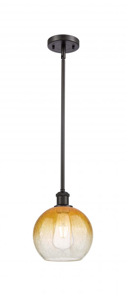 Brookhaven Globe - 1 Light - 8 inch - Oil Rubbed Bronze - Stem hung - Mini Pendant