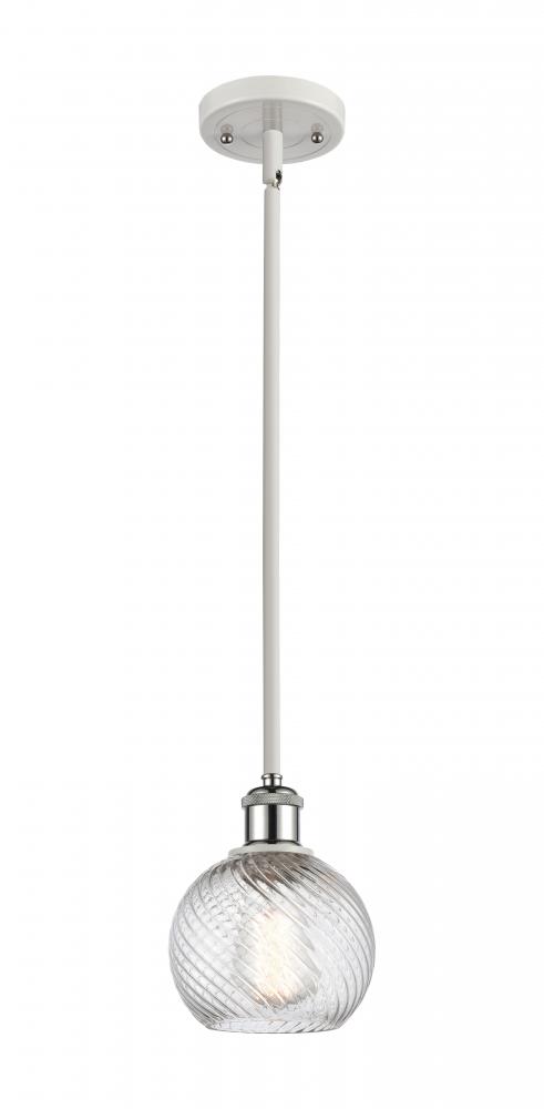 Twisted Swirl 1 Light 6 inch Mini Pendant