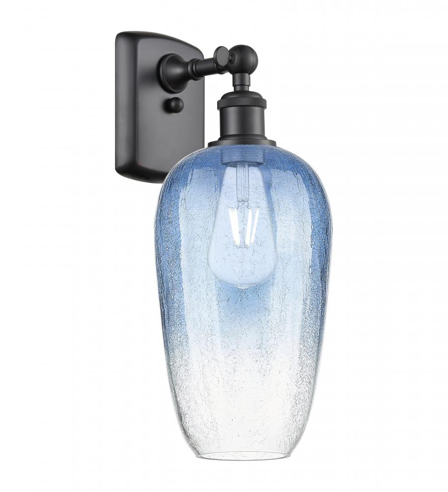 Brookhaven Flute - 1 Light - 7 inch - Matte Black - Sconce