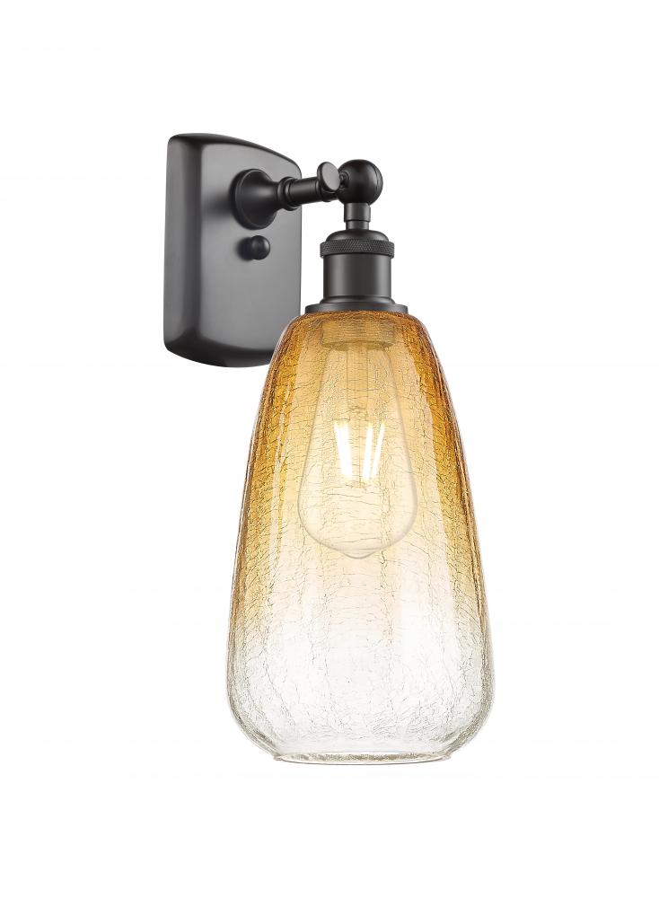 Brookhaven Almond - 1 Light - 6 inch - Oil Rubbed Bronze - Sconce