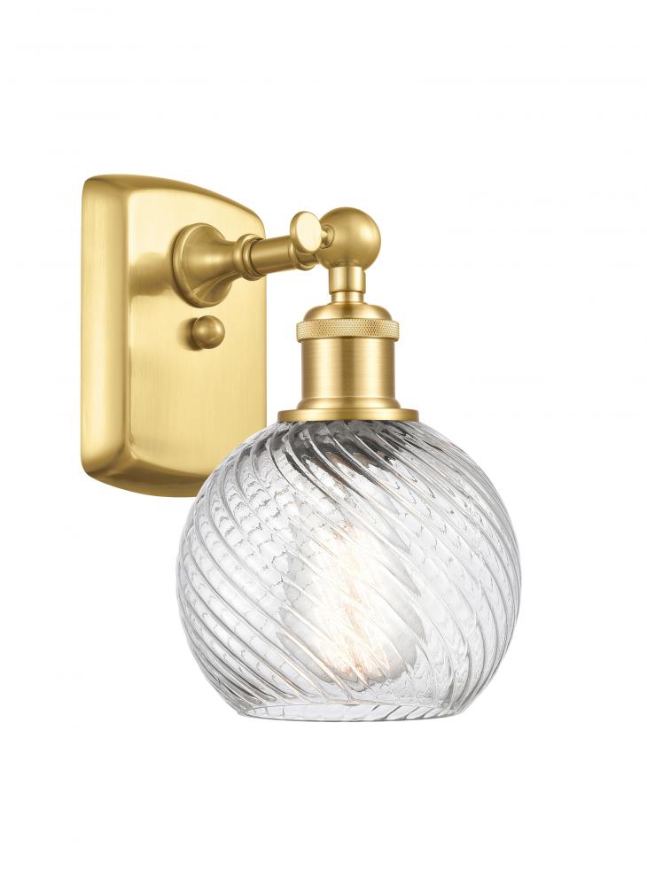 Small Twisted Swirl 1 Light Sconce part of the Ballston Collection