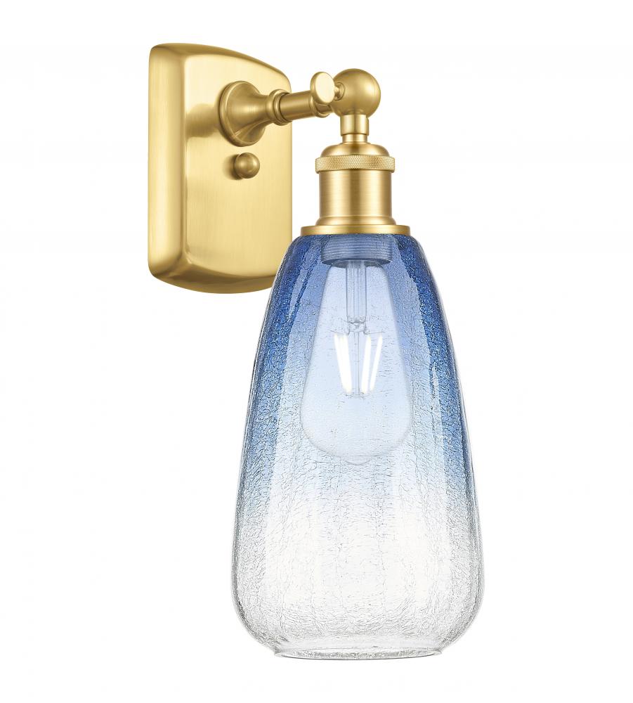 Brookhaven Almond - 1 Light - 6 inch - Satin Gold - Sconce