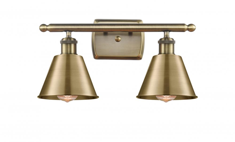 Smithfield - 2 Light - 17 inch - Antique Brass - Bath Vanity Light