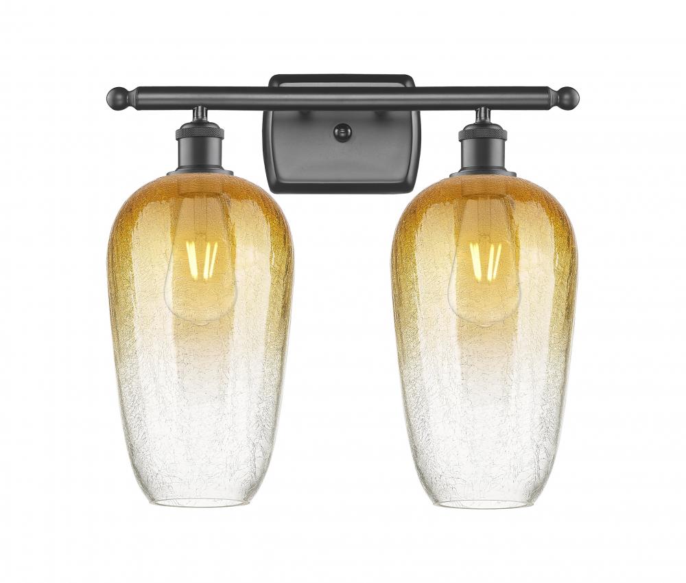 Brookhaven Flute - 2 Light - 17 inch - Oil Rubbed Bronze - Bath Vanity Light