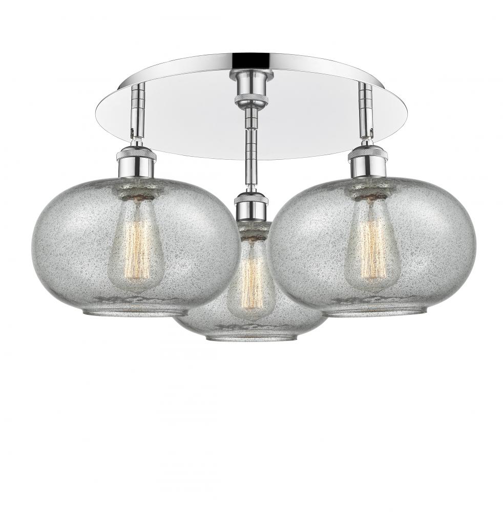 Gorham - 3 Light - 21 inch - Polished Chrome - Semi-Flush Mount