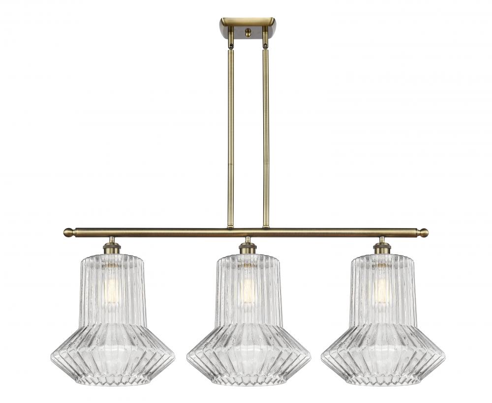 Springwater - 3 Light - 39 inch - Antique Brass - Stem hung - Island Light