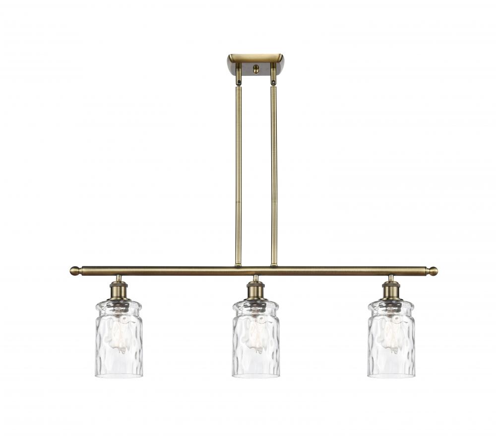 Candor - 3 Light - 36 inch - Antique Brass - Stem hung - Island Light