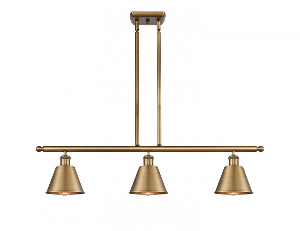Smithfield - 3 Light - 36 inch - Brushed Brass - Stem hung - Island Light