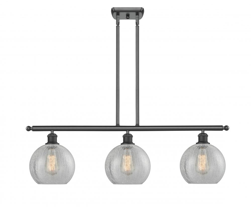 Athens - 3 Light - 36 inch - Matte Black - Stem hung - Island Light