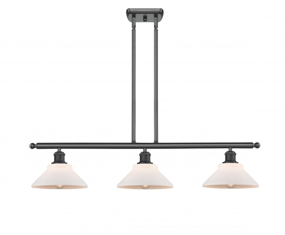 Orwell - 3 Light - 36 inch - Matte Black - Stem hung - Island Light