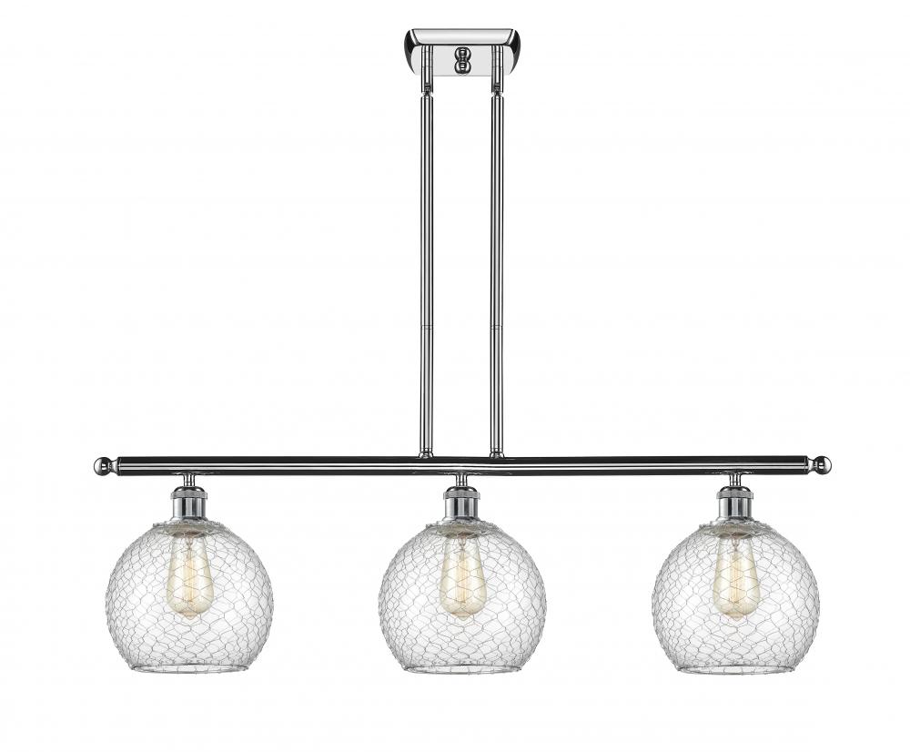 Farmhouse Chicken Wire 3 Light Island Light