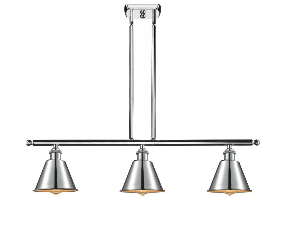 Smithfield - 3 Light - 36 inch - Polished Chrome - Stem hung - Island Light