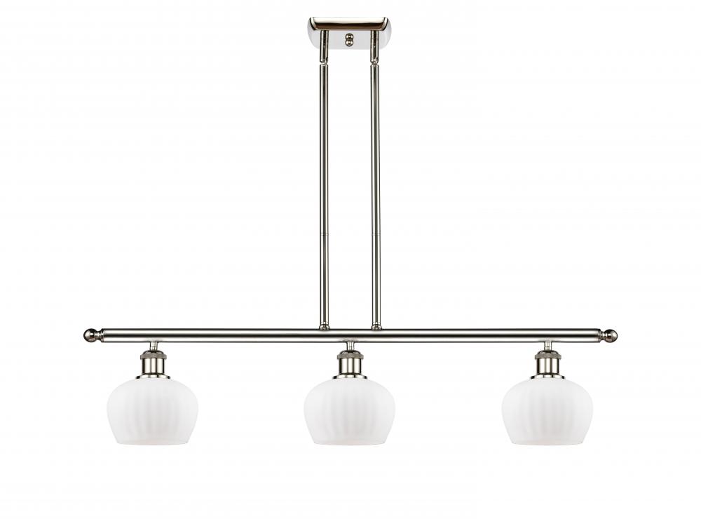 Fenton - 3 Light - 36 inch - Polished Nickel - Stem hung - Island Light