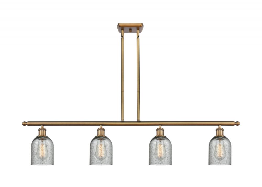 Caledonia - 4 Light - 48 inch - Brushed Brass - Stem hung - Island Light
