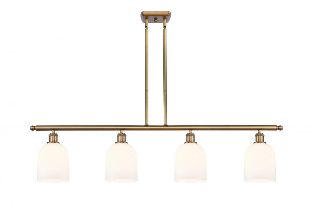 Bella - 4 Light - 48 inch - Brushed Brass - Stem hung - Island Light