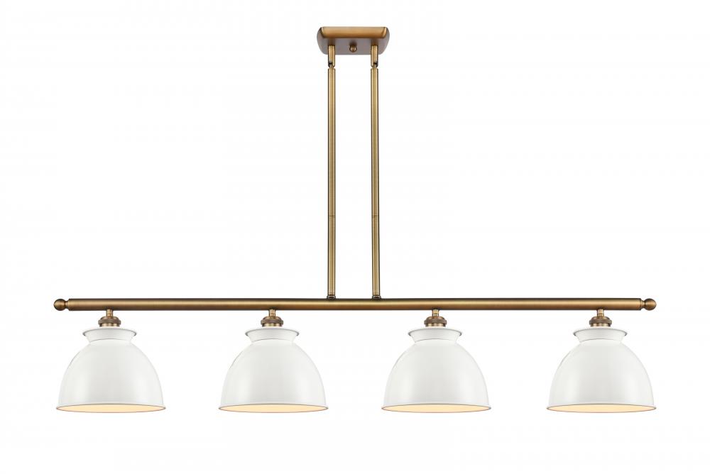 Adirondack - 4 Light - 48 inch - Brushed Brass - Stem hung - Island Light