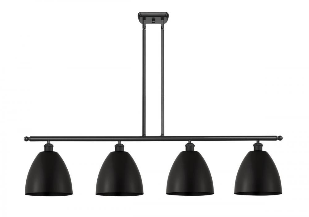 Bristol - 4 Light - 48 inch - Matte Black - Stem hung - Island Light