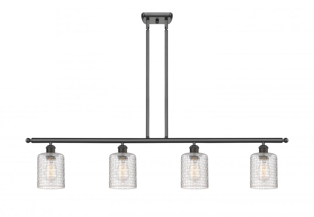 Cobbleskill - 4 Light - 48 inch - Oil Rubbed Bronze - Stem hung - Island Light