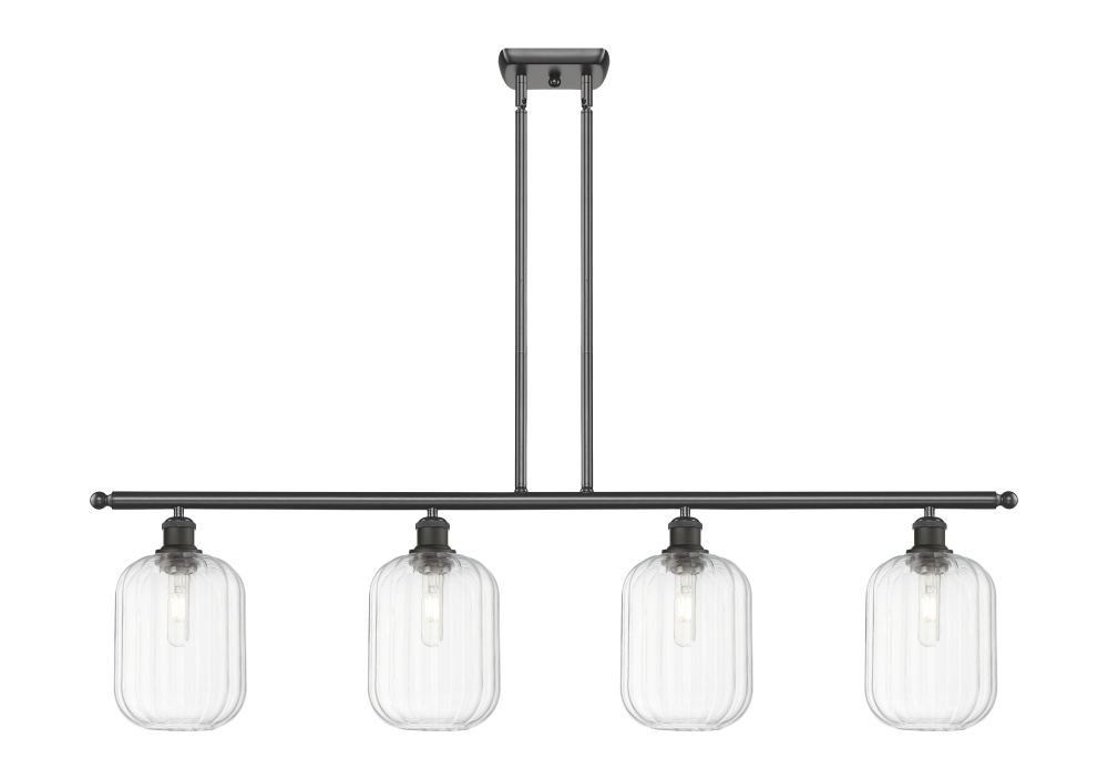 Preston Cylinder - 4 Light - 48 inch - Oil Rubbed Bronze - Stem Hung - Island Light