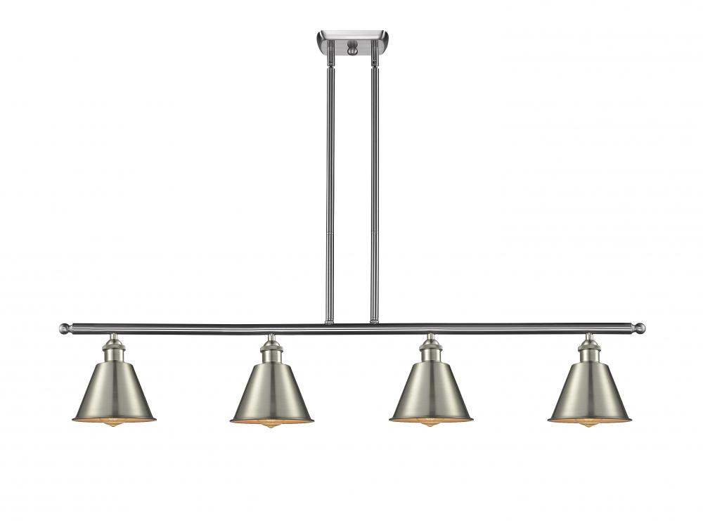Smithfield - 4 Light - 48 inch - Brushed Satin Nickel - Stem hung - Island Light