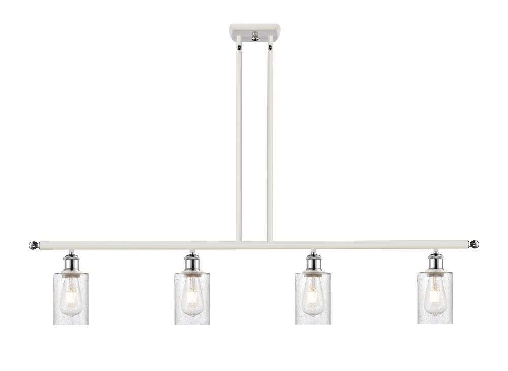 Clymer - 4 Light - 48 inch - White Polished Chrome - Stem hung - Island Light