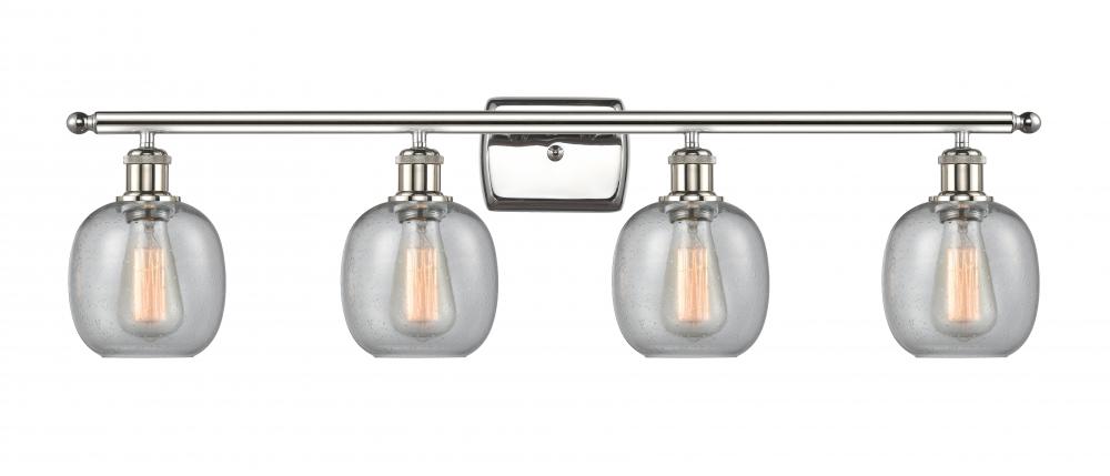 Belfast - 4 Light - 36 inch - Polished Nickel - Bath Vanity Light