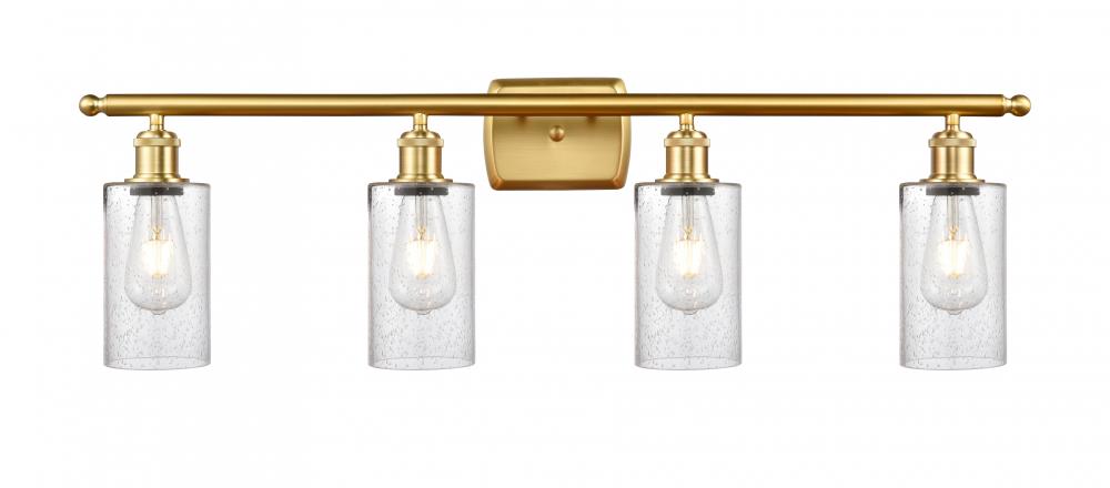 Clymer - 4 Light - 34 inch - Satin Gold - Bath Vanity Light