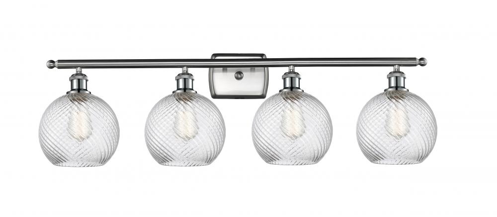 Twisted Swirl 4 Light Bath Vanity Light part of the Ballston Collection