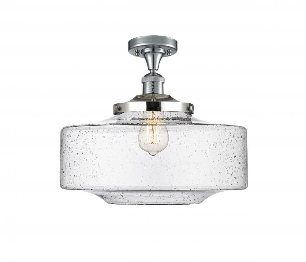 Bridgeton - 1 Light - 16 inch - Polished Chrome - Semi-Flush Mount