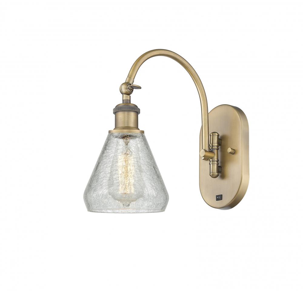 Conesus - 1 Light - 6 inch - Brushed Brass - Adjustable Swing Arm