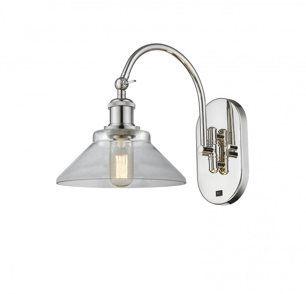 Orwell - 1 Light - 8 inch - Polished Nickel - Adjustable Swing Arm