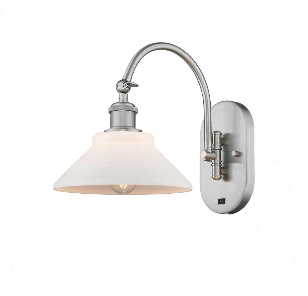 Orwell - 1 Light - 8 inch - Brushed Satin Nickel - Adjustable Swing Arm