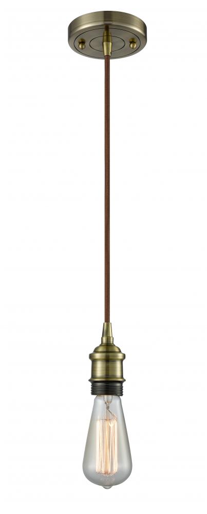 Bare Bulb 1 Light Mini Pendant