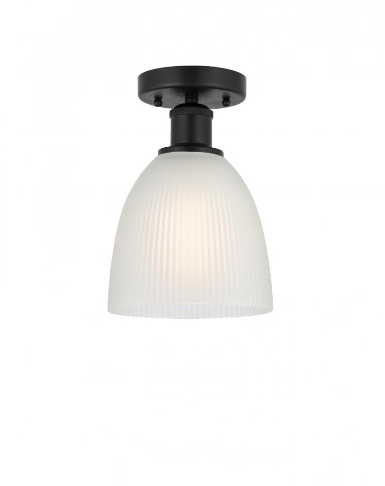 Castile - 1 Light - 6 inch - Matte Black - Semi-Flush Mount
