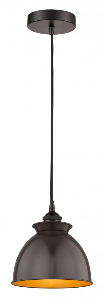 Adirondack - 1 Light - 8 inch - Oil Rubbed Bronze - Cord hung - Mini Pendant
