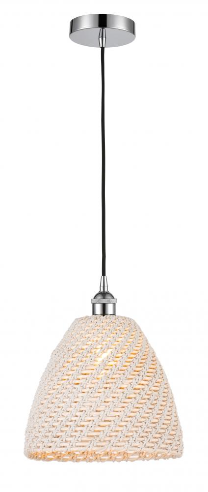 Bristol Natural - 1 Light - 6 inch - Polished Chrome - Cord hung - Mini Pendant