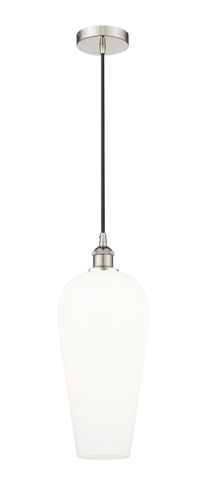 Chelsea - 1 Light - 8 inch - Polished Nickel - Cord hung - Mini Pendant