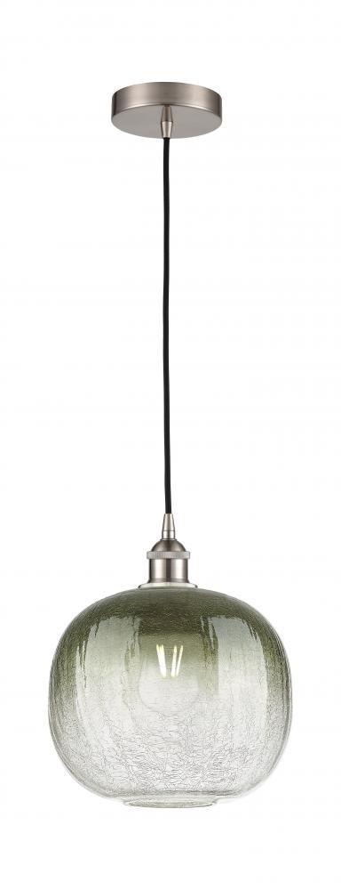 Brookhaven Sphere - 1 Light - 11 inch - Brushed Satin Nickel - Cord hung - Mini Pendant