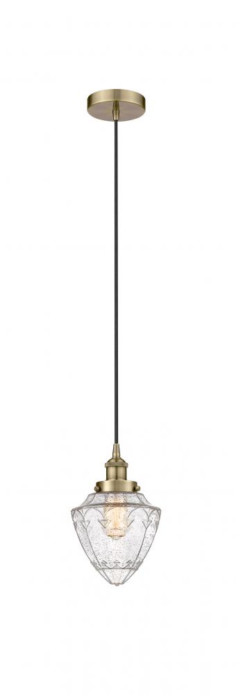 Bullet - 1 Light - 7 inch - Antique Brass - Mini Pendant